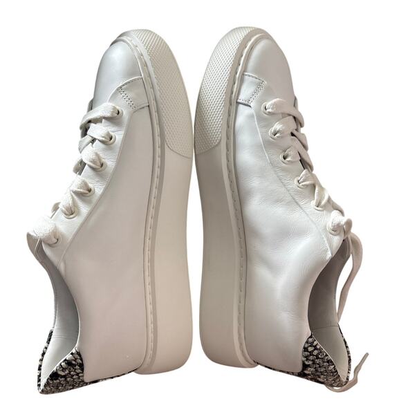 Vince Rhea Platform Sneakers Snake Skin Aspen Off White Size 9.5 - Picture 3 of 5